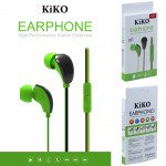 Wholesale KIKO 883 Stereo Earphone Headset with Mic (883 Green)